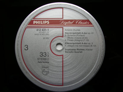 DVORAK: PIANO QUINTETS Op. 5 & Op. 81    RICHTER / BORODIN QUARTET    412 429