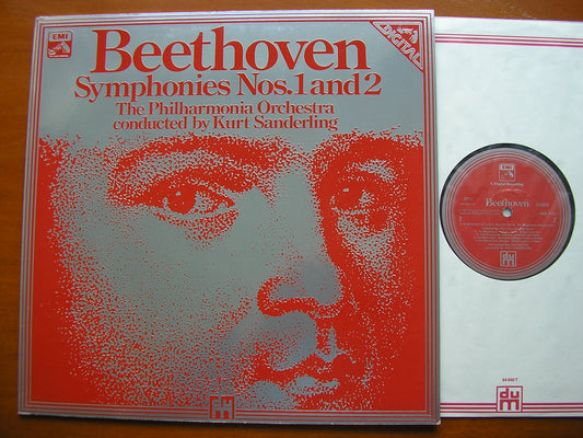 BEETHOVEN: SYMPHONIES Nos. 1 & 2    SANDERLING / PHILHARMONIA    ASD 4151