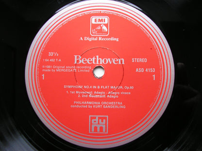 BEETHOVEN: SYMPHONY No. 4     SANDERLING / PHILHARMONIA    ASD 4153