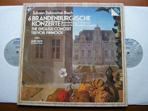 BACH: THE BRANDENBURG CONCERTOS   PINNOCK / THE ENGLISH CONCERT   2 LP      2742 003