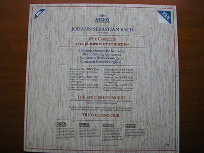 BACH: THE BRANDENBURG CONCERTOS   PINNOCK / THE ENGLISH CONCERT   2 LP      2742 003