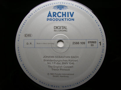 BACH: THE BRANDENBURG CONCERTOS   PINNOCK / THE ENGLISH CONCERT   2 LP      2742 003