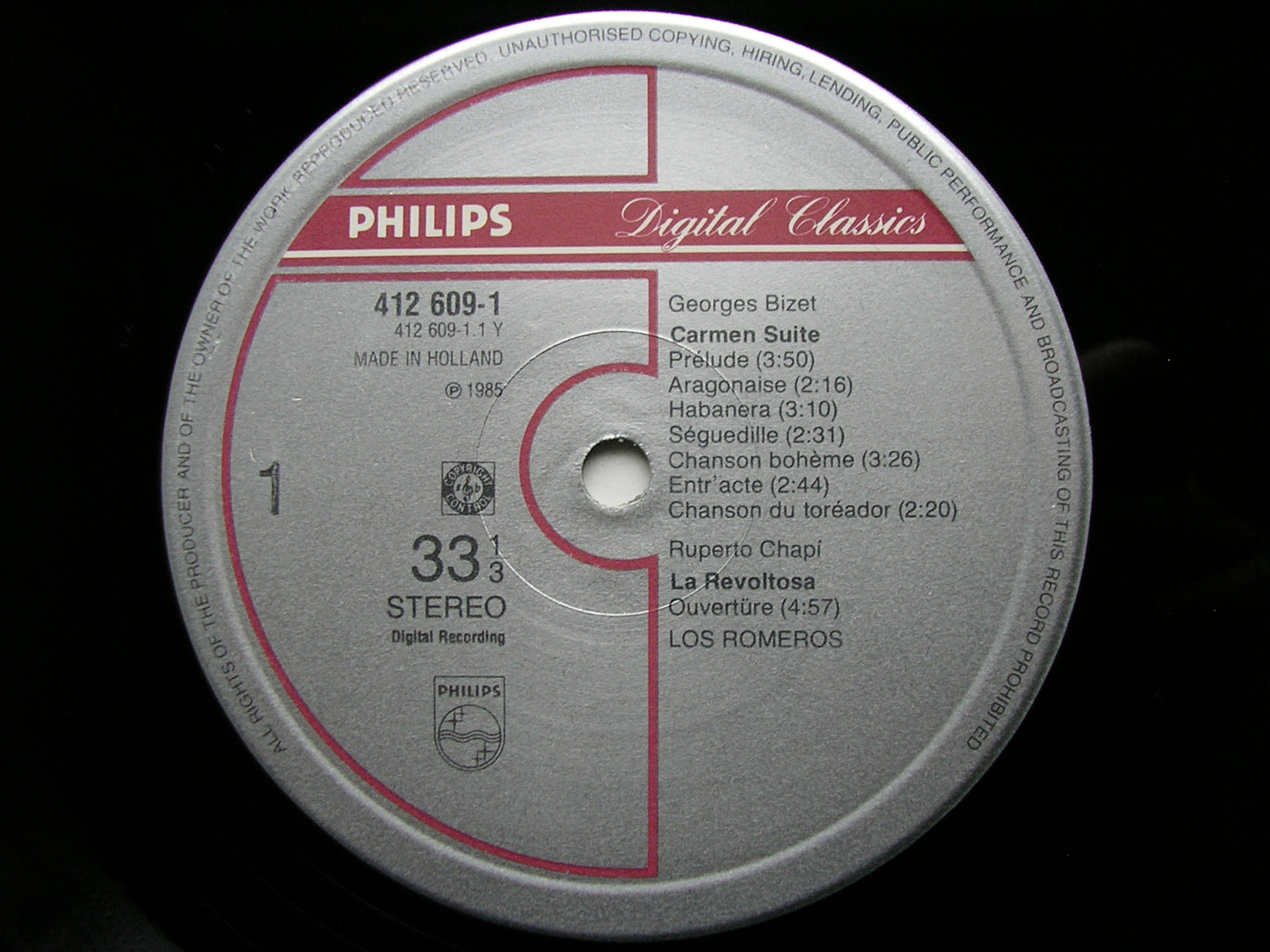 BIZET: CARMEN SUITE / CHAPI / FALLA / TORROBA    LOS ROMEROS   412 609