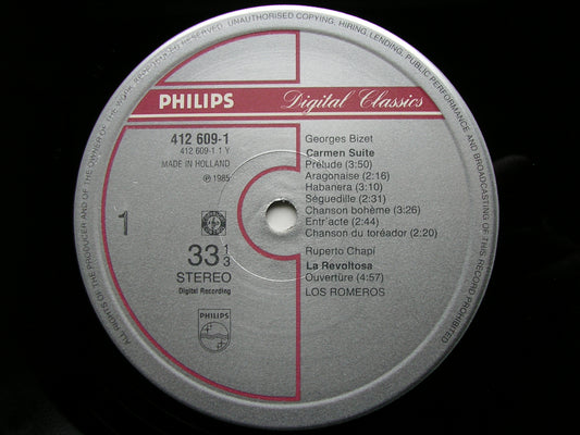 BIZET: CARMEN SUITE / CHAPI / FALLA / TORROBA    LOS ROMEROS   412 609