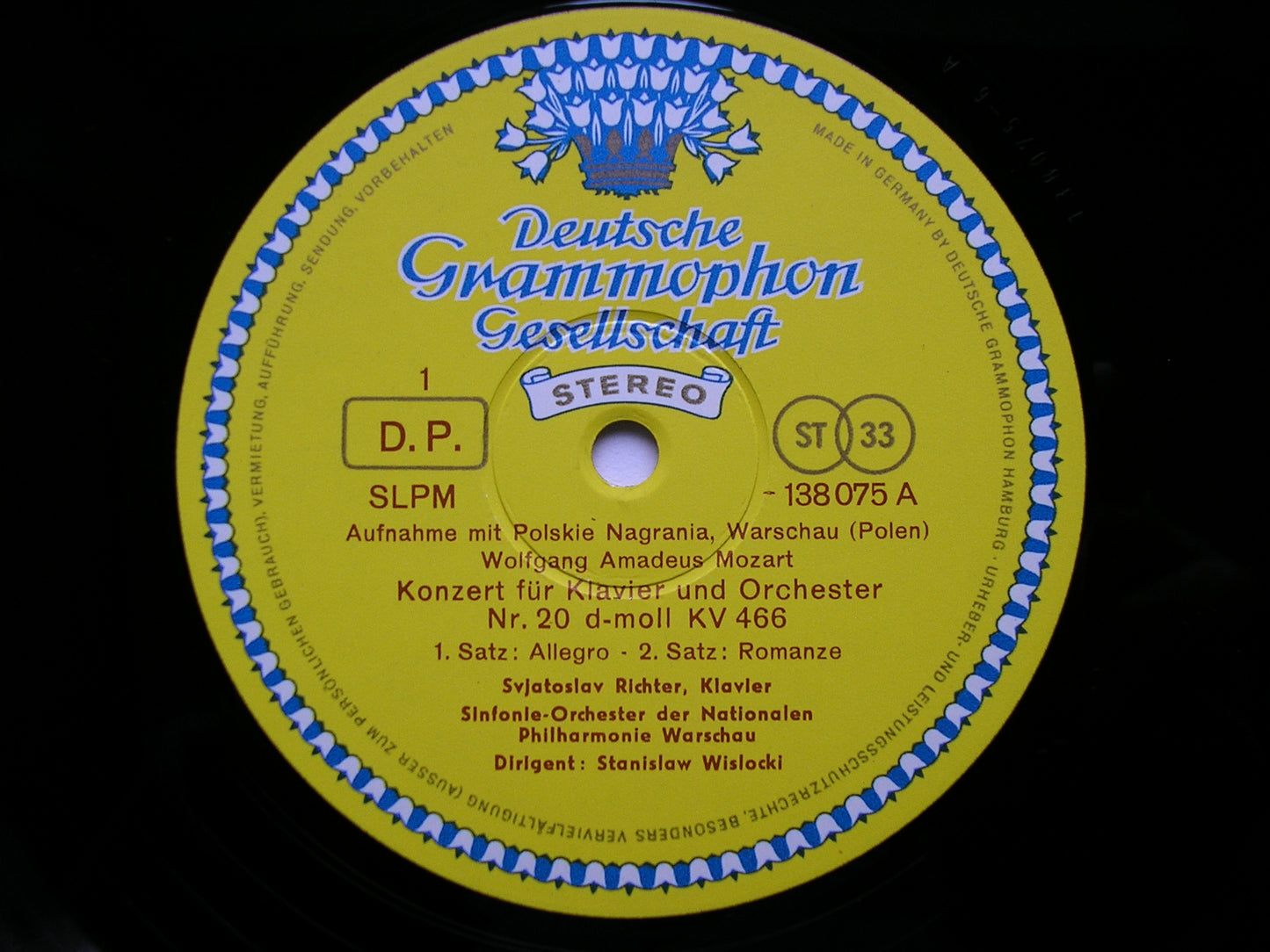 MOZART: PIANO CONCERTO No. 20 / PROKOFIEV: PIANO CONCERTO No. 5    RICHTER / WARSAW PHILHARMONIC / ROWICKI    138 075