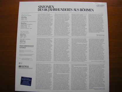 BOHEMIAN SYMPHONIES OF THE 18th CENTURY: BENDA / STAMITZ / MYSLIVECEK / MICA    PRAGUE CHAMBER ORCHESTRA / BJORLIN   065 03 659