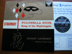 STRAVINSKY: PULCINELLA SUITE / SONG OF THE NIGHTINGALE    ANSERMET / SUISSE ROMANDE    SXL 2188