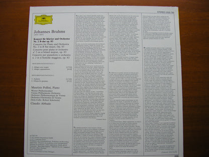 BRAHMS: PIANO CONCERTO No. 2   POLLINI / VIENNA PHILHARMONIC / ABBADO   2530 790