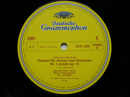 BRAHMS: PIANO CONCERTO No. 1   POLLINI / VIENNA PHILHARMONIC / BOHM   2531 294