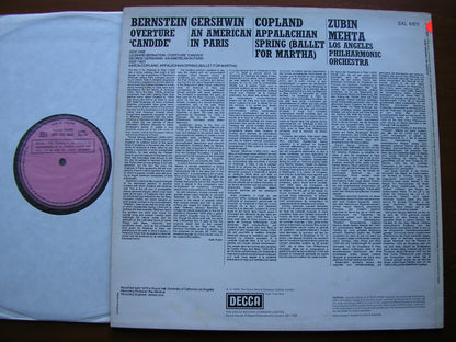 BERNSTEIN / GERSHWIN / COPLAND: ORCHESTRAL WORKS   MEHTA / LOS ANGELES PHILHARMONIC   SXL 6811
