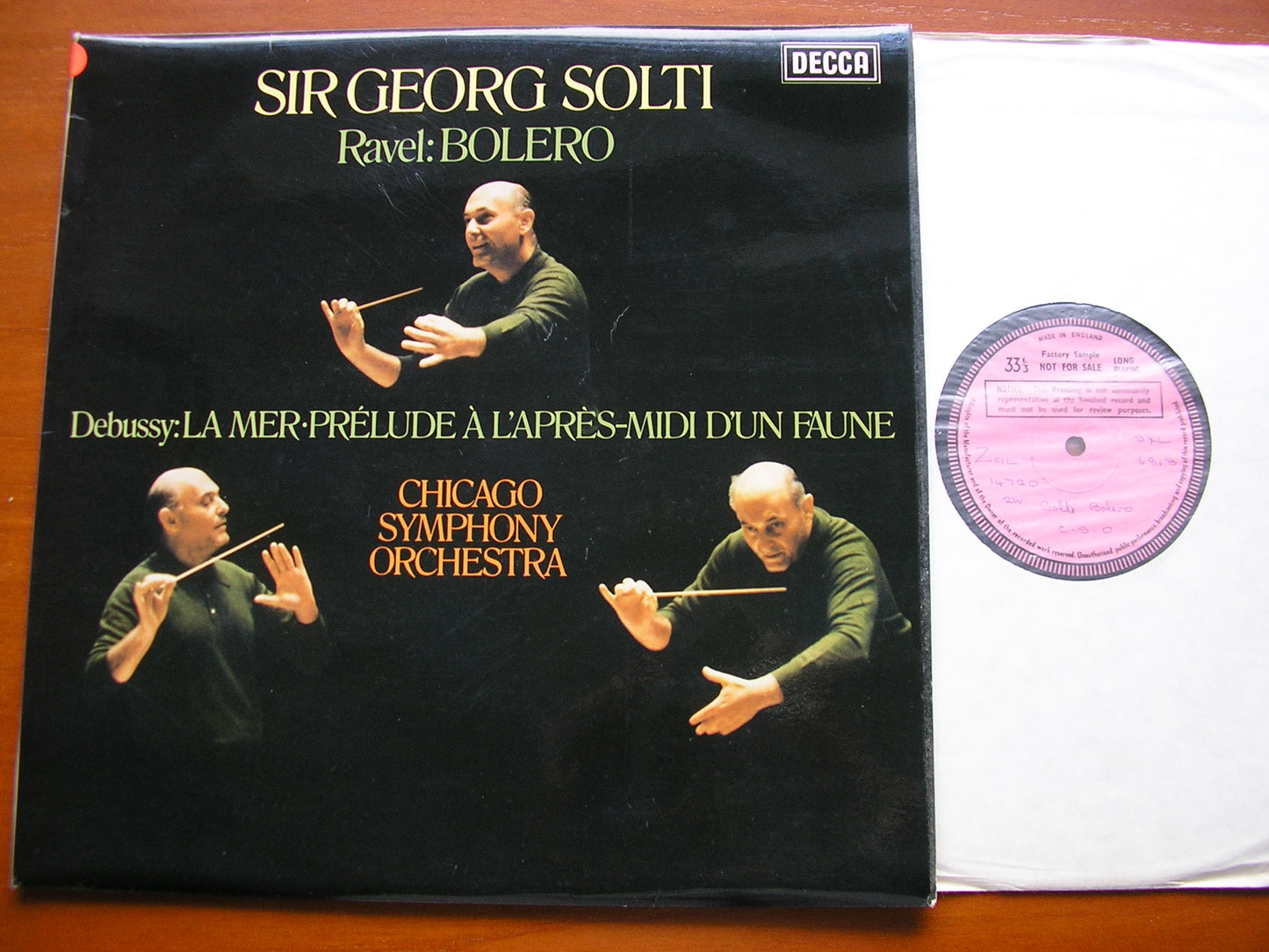 RAVEL: BOLERO / DEBUSSY: LA MER / PRELUDE   SOLTI / CHICAGO SYMPHONY   SXL 6813