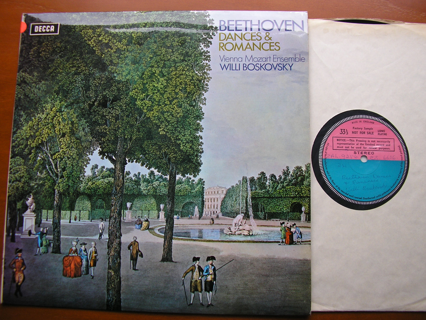 BEETHOVEN: DANCES & ROMANCES    BOSKOVSKY / VIENNA MOZART ENSEMBLE   SXL 6436