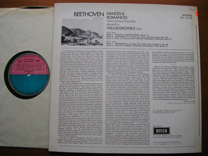 BEETHOVEN: DANCES & ROMANCES    BOSKOVSKY / VIENNA MOZART ENSEMBLE   SXL 6436