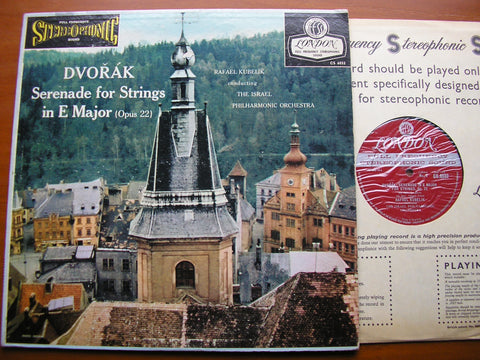 DVORAK: SERENADE FOR STRINGS     KUBELIK / ISRAEL PHILHARMONIC ORCHESTRA    CS 6032