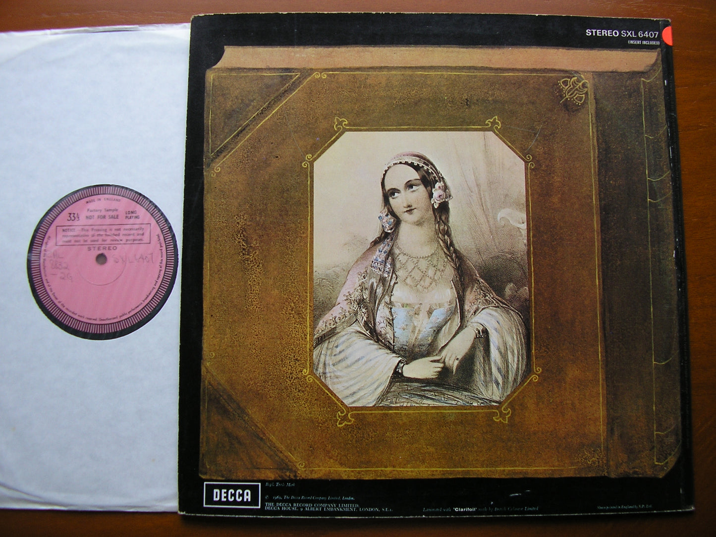 BURGMULLER: LA PERI (complete ballet 1843)   BONYNGE / LONDON SYMPHONY ORCHESTRA  SXL 6407