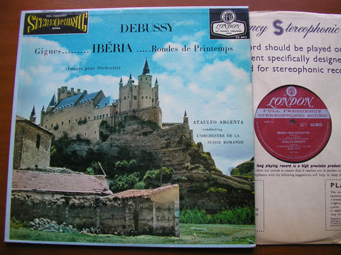 DEBUSSY: IMAGES POUR ORCHESTRE   Gigues / Iberia / Rondes de Printemps     ARGENTA / SUISSE ROMANDE    CS 6013