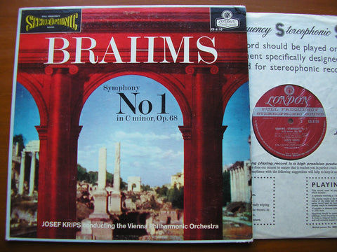 BRAHMS: SYMPHONY No. 1    KRIPS / VIENNA PHILHARMONIC     CS 6110