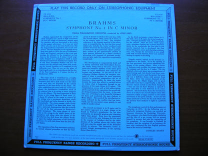 BRAHMS: SYMPHONY No. 1    KRIPS / VIENNA PHILHARMONIC     CS 6110