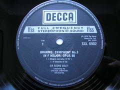 BRAHMS: THE SYMPHONIES / TWO OVERTURES     SOLTI / CHICAGO SYMPHONY  4 LP SET