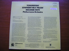 TCHAIKOVSKY: SYMPHONY No. 3 'Polish'    RICCARDO MUTI / PHILHARMONIA   ASD 3449