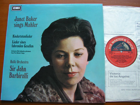 MAHLER: LIEDER EINES FAHRENDEN GESELLEN / KINDERTOTENLIEDER   JANET BAKER / HALLE ORCHESTRA / BARBIROLLI    ASD 2338