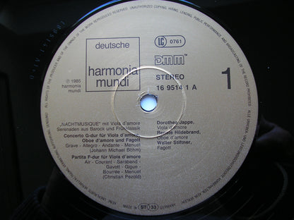 NIGHTMUSIC FOR VIOLA D'AMORE: BOHM / PEZOLD / BORGHI / RUST   SCHOLA CANTORUM BASILIENSIS / JAPPE    065 16 9514