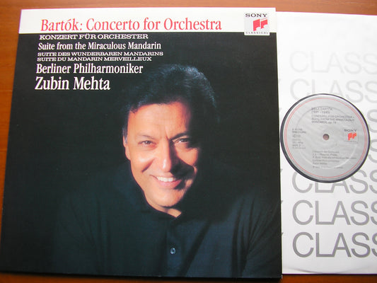 BARTOK: CONCERTO FOR ORCHESTRA / MIRACULOUS MANDARIN    MEHTA / BERLIN PHILHARMONIC   S 45748