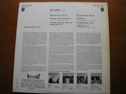 LISZT: PIANO PIECES    GYORGY CZIFFRA  835 191 AY