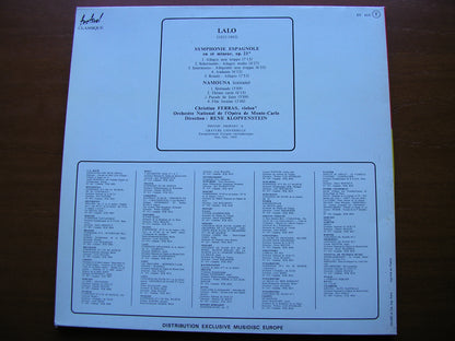 LALO: SYMPHONIE ESPAGNOLE   FERRAS / MONTE CARLO ORCHESTRA / KLOPFENSTEIN   FC 415