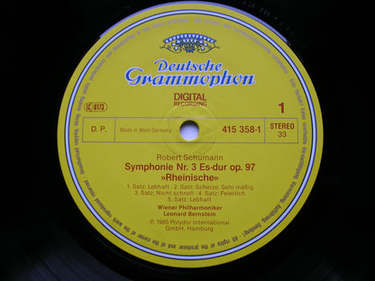 SCHUMANN: THE SYMPHONIES / PIANO CONCERTO / CELLO CONCERTO    MAISKY / FRANTZ / VIENNA PHILHARMONIC / BERNSTEIN   3 DG