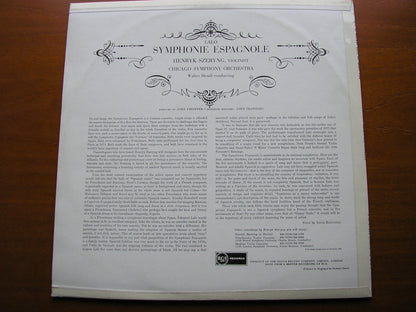 LALO: SYMPHONIE ESPAGNOLE    SZERYNG / CHICAGO SYMPHONY / HENDL  RB 16251