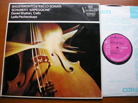 SCHUBERT: ARPEGGIONE SONATA / SHOSTAKOVICH: CELLO SONATA   SHAFRAN / PECHERSKAYA   VICS 1298