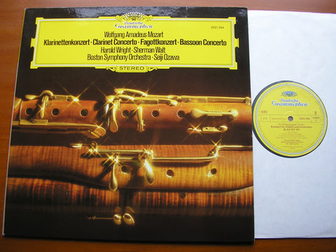 MOZART: BASSOON CONCERTO / CLARINET CONCERTO   WALT / WRIGHT / BOSTON SYMPHONY / OZAWA    2531 254