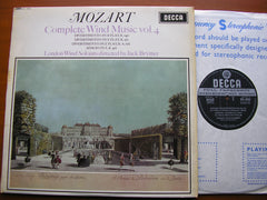 MOZART: COMPLETE WIND MUSIC Volume 4    JACK BRYMER / LONDON WIND SOLOISTS   SXL 6052