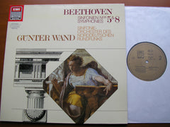 BEETHOVEN: SYMPHONIES Nos. 5 & 8     WAND / HAMBURG RADIO ORCHESTRA   169611