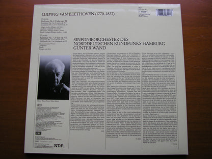 BEETHOVEN: SYMPHONIES Nos. 1 & 7   WAND / HAMBURG RADIO ORCHESTRA   749622