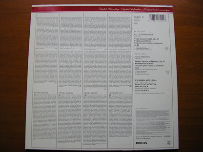 TCHAIKOVSKY & SIBELIUS: VIOLIN CONCERTOS     MULLOVA / BOSTON SYMPHONY / SEIJI OZAWA    416 821