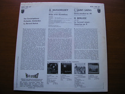 MUSSORGSKY: PICTURES AT AN EXHIBITION / SAINT-SAENS: DANSE MACABRE / BERLIOZ: LE CARNIVAL ROMAIN    HAITINK / CONCERTGEBOUW ORCHESTRA  835 166 AY