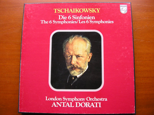 TCHAIKOVSKY: SIX SYMPHONIES    DORATI / LONDON SYMPHONY   6LP SET    6747 195