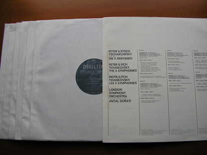 TCHAIKOVSKY: SIX SYMPHONIES    DORATI / LONDON SYMPHONY   6LP SET    6747 195