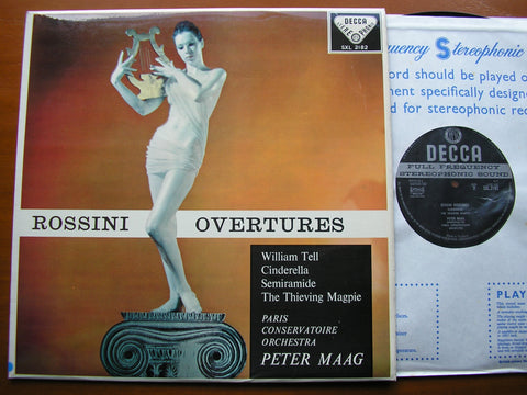 ROSSINI: OVERTURES  PETER MAAG / PARIS CONSERVATOIRE  SXL 2182