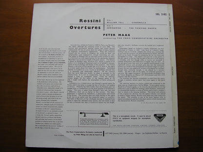 ROSSINI: OVERTURES  PETER MAAG / PARIS CONSERVATOIRE  SXL 2182