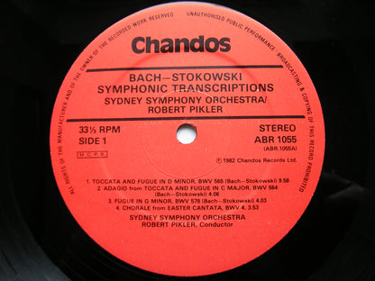 BACH - STOKOWSKI: SYMPHONIC TRANSCRIPTIONS     PIKLER / SYDNEY SYMPHONY   ABR 1005