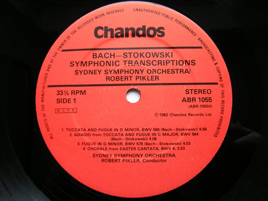 BACH - STOKOWSKI: SYMPHONIC TRANSCRIPTIONS     PIKLER / SYDNEY SYMPHONY   ABR 1005
