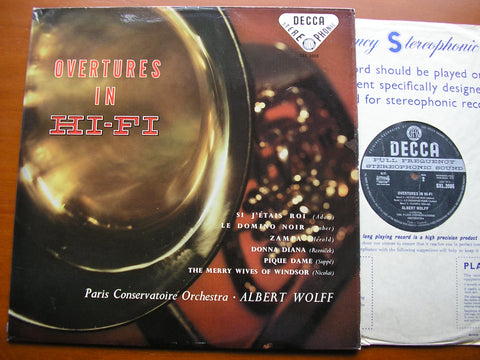 OVERTURES IN HI - FI:  SUPPE / NICOLAI / ADAM / AUBER / REZNICEK / HEROLD      WOLFF / PARIS CONSERVATOIRE    SXL 2008