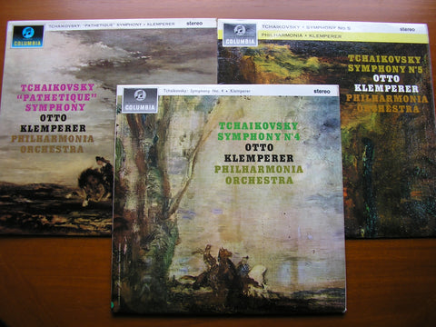 TCHAIKOVSKY: SYMPHONIES Nos. 4 /  5 / 6    OTTO KLEMPERER / PHILHARMONIA ORCHESTRA   SAX 2458 /2494 / 2497