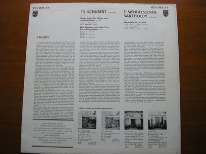 SCHUBERT: RONDO in A / FIVE MINUETS & SIX TRIOS / MENDELSSOHN: SYMPHONY No. 9    835 095 AY