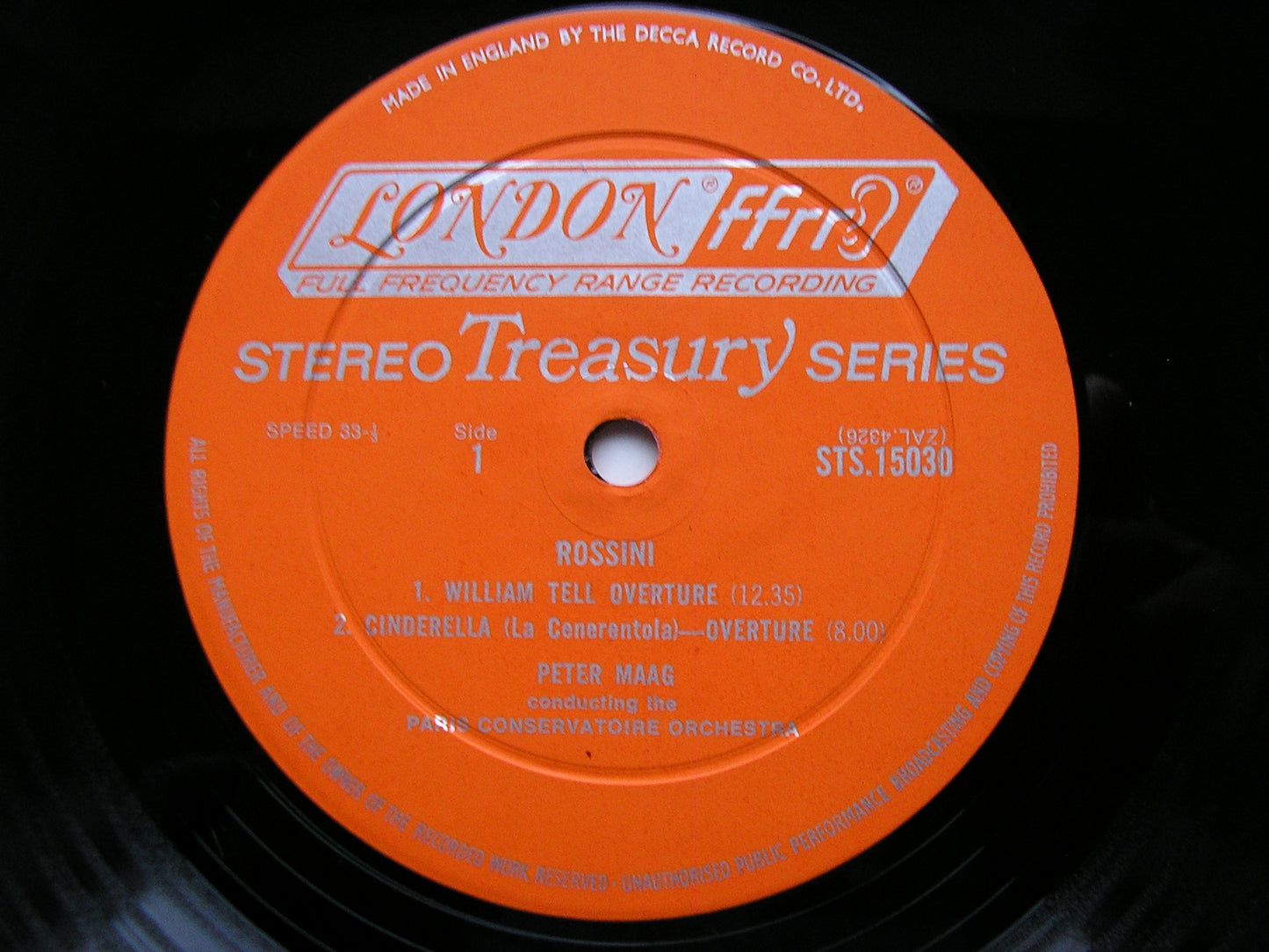 ROSSINI: FOUR OVERTURES     MAAG / PARIS CONSERVATOIRE    STS 15030