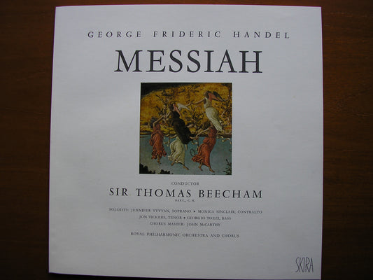 HANDEL: MESSIAH  VYVYAN / SINCLAIR / VICKERS / TOZZI / ROYAL PHILHARMONIC / BEECHAM    LDS 6409