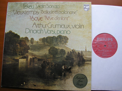 LEKEU: VIOLIN SONATA / VIEUXTEMPS: BALLADE / YSAYE: REVE D'ENFANT    GRUMIAUX / VARSI    6500 814